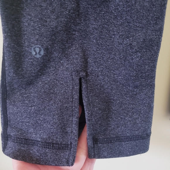 Lululemon Gather and Crow Crop Legging - Heathered Gray 8 - Picture 6 of 12